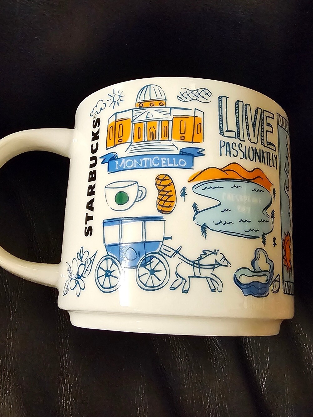 Starbucks Virginia 2018 Been There Series Collection Ceramic Coffee Mug 14oz EUC - Picture 6 of 12